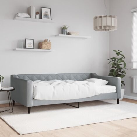Set de muebles de jardín 4 piezas bambú y cojines gris claro vidaXL (1/5)