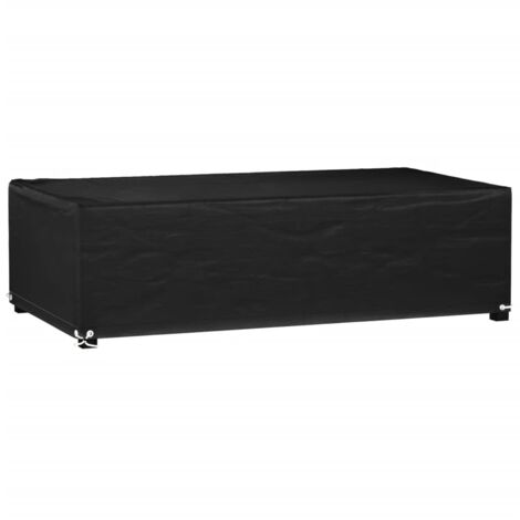 Funda para muebles de jardín 8 ojales rectangular 125x70x35 cm vidaXL