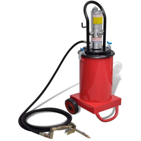 Inyector de grasa neumático aire a presión 12 L vidaXL