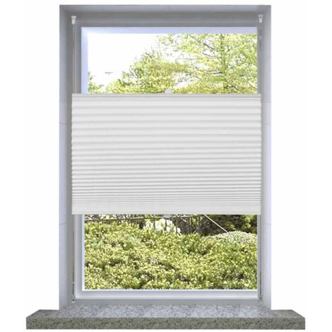 Plisse Persiana Blanco Cortina Plisada 100X125cm vidaXL