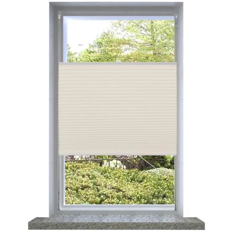 Plisé Para Ventana Persiana 40X100cm Crema vidaXL