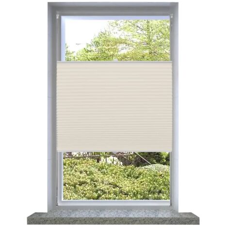 Plisé Para Ventana Persiana 50X150cm Crema vidaXL