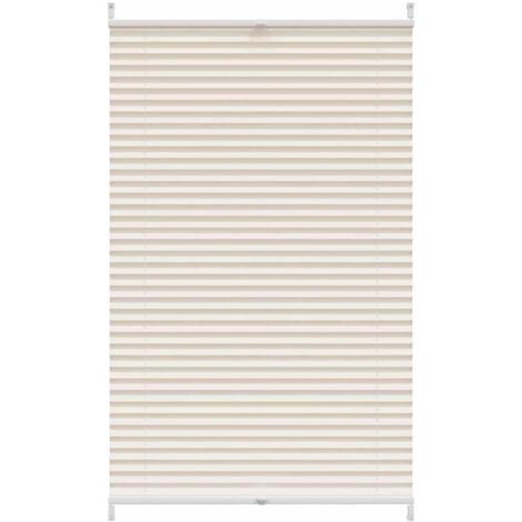 Plisé Para Ventana Persiana 90X125cm Crema vidaXL