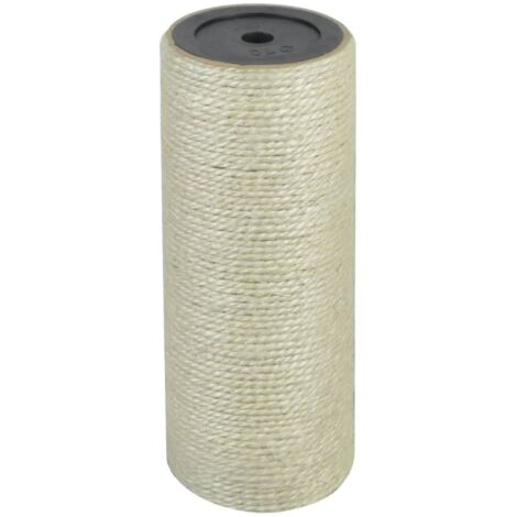 Poste rascador para gatos 8x20 cm 10 mm beige vidaXL