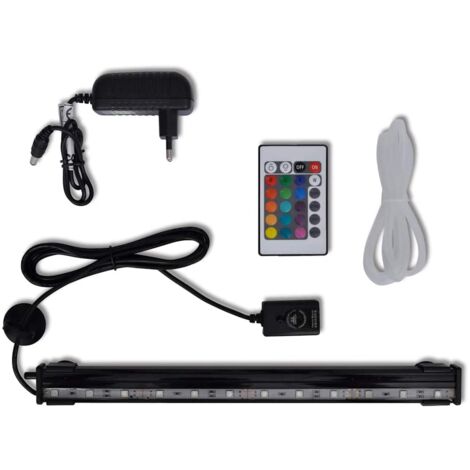 Lámpara sumergible LED de burbujas para acuario RGB 32 cm vidaXL