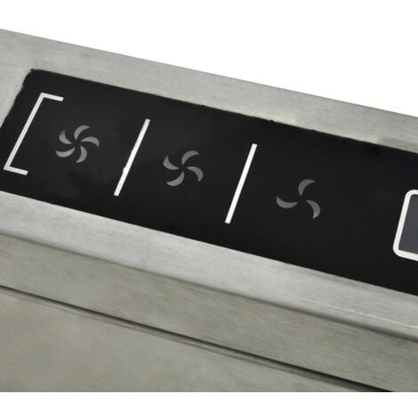 Campana extractora de isla con pantalla LCD vidaXL
