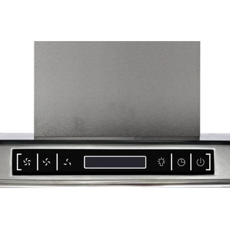 Campana extractora para cocina isla con pantalla LCD vidaXL