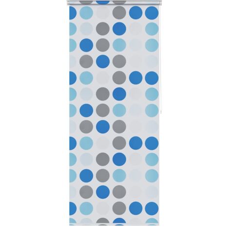 Persiana enrollable de ducha círculos 100x240 cm vidaXL