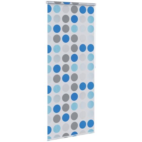 Persiana enrollable de ducha círculos 100x240 cm vidaXL