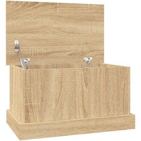 Caja de almacenaje roble Sonoma 50x30x28 cm madera de ingeniería vidaXL