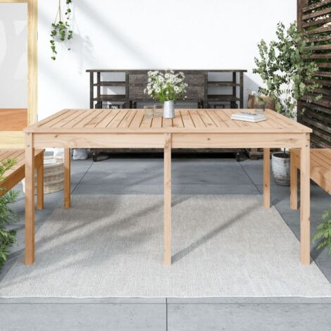 Mesa de jardín madera maciza de pino 159,5x82,5x76 cm vidaXL