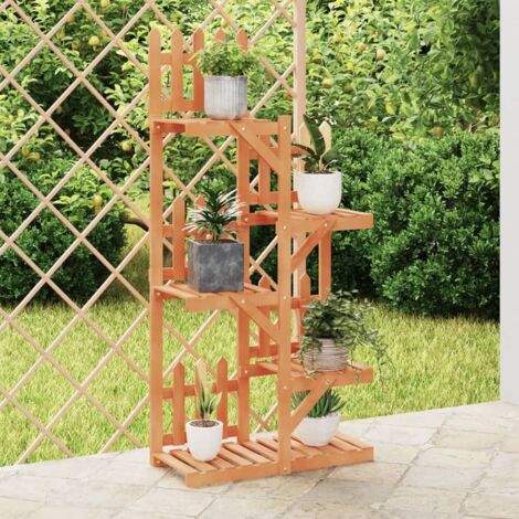 Soporte para flores madera maciza de abeto 60x25x130 cm vidaXL
