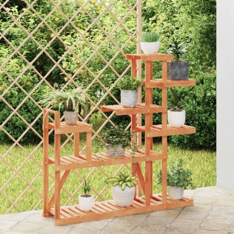 Soporte para flores de madera maciza abeto 110x25x111 cm vidaXL (1/5)