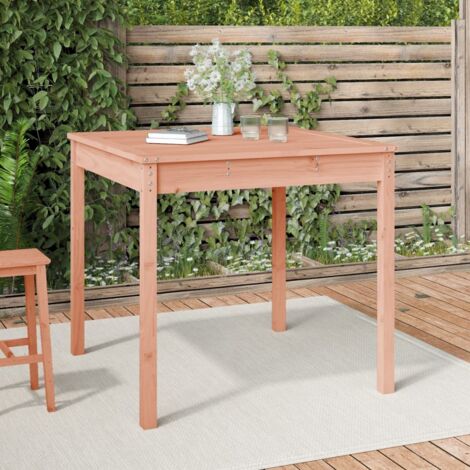 Mesa de jardín madera maciza de abeto Douglas 82,5x82,5x76 cm vidaXL