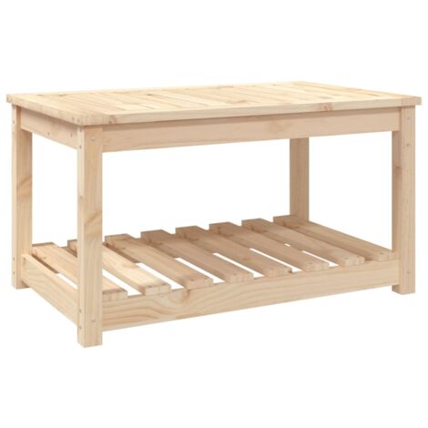 Mesa de jardín madera maciza de pino 82,5x50,5x45 cm vidaXL