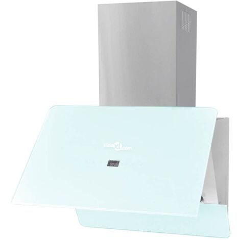 Campana extractora cristal templado blanco 600 mm vidaXL