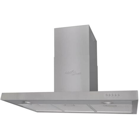 Campana extractora plana acero inoxidable 900 mm vidaXL