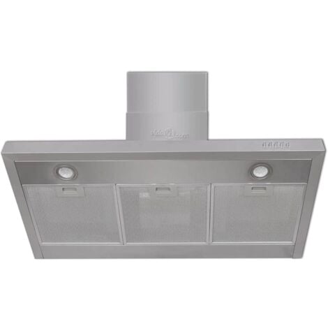 Campana extractora plana acero inoxidable 900 mm vidaXL