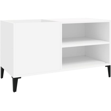 Mueble para discos madera contrachapada blanco 84,5x38x48 cm vidaXL