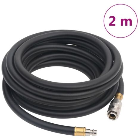 Manguera de aire híbrida caucho y PVC negro 15 mm 2 m vidaXL (1/5)