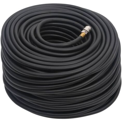 Manguera de aire híbrida caucho y PVC negro 15 mm 20 m vidaXL