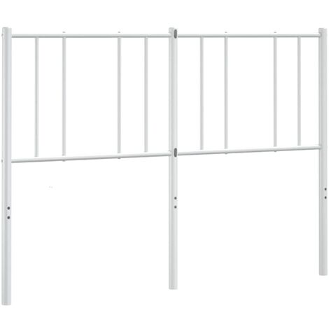 Cabecero de repuesto de metal blanco 150 cm vidaXL (1/5)