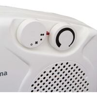 Qlima Calefactor eléctrico de aire 2000 W blanco EFH2010 - Blanco
