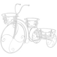 Soporte de plantas con forma de bicicleta metal estilo vintage vidaXL