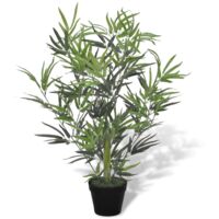 Árbol de bambú artificial con macetero 80 cm vidaXL