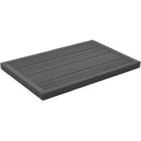 Panel de suelo para ducha solar escalera piscina WPC vidaXL