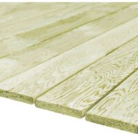 vidaXL Tablas para porche 10 uds 1,87 m² madera - Verde