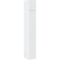 Armario estrecho madera de ingeniería blanco 30x42,5x225 cm vidaXL