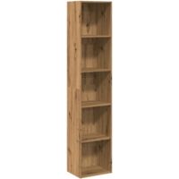 Estantería de madera de ingeniería roble artisian 40x30x189 cm vidaXL