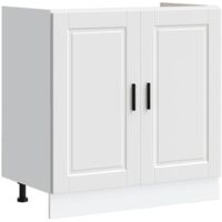 Mueble bajo fregadero Porto blanco 80x46x81,5cm madera diseñada vidaXL