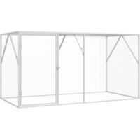 Jaula para Aves Antracita 208 x 102 x 108 cm Acero galvanizado vidaXL