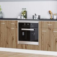 Mueble de horno Riga Roble artisan 60 x 46 x 81,5 cm vidaXL