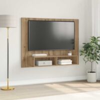 Mueble de TV de Pared Roble artisan 120 x 23.5 x 90 cm vidaXL