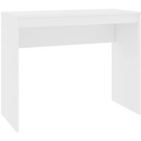 Escritorio de madera contrachapada blanco 90x40x72 cm vidaXL