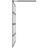 vidaXL Mampara de ducha de vidrio templado transparente 90x195 cm - Transparente