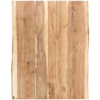 Superficie de mesa de madera maciza de acacia 80x(50-60)x3,8 cm vidaXL