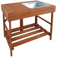 Mesa para maceta de madera dura, Esschert Design GT35