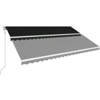 vidaXL Toldo retráctil automático gris antracita 500x300 cm - Antracita