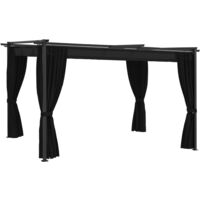Cenador gris antracita 4x3 m vidaXL