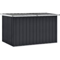 Caja de almacenaje para jardín gris antracita 149x99x93 cm vidaXL
