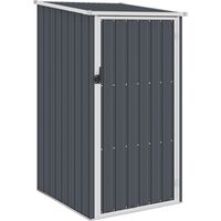 Cobertizo de jardín acero galvanizado antracita 87x98x159 cm vidaXL