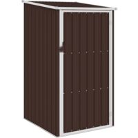Cobertizo de jardín verde acero galvanizado 87x98x159 cm vidaXL