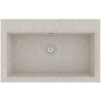 Fregadero de Cocina Beige 790x500x193 mm Granito vidaXL