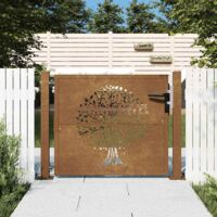 Banco de jardín de aluminio fundido verde 100 cm vidaXL