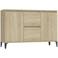 Aparador madera contrachapada color roble Sonoma 102x35x70 cm vidaXL
