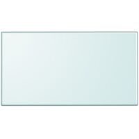 Tablero de mesa de cristal templado cuadrado 1200x650 mm vidaXL